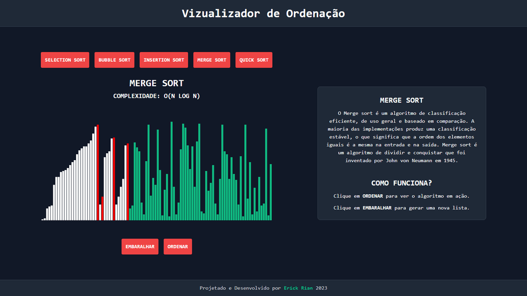 Project Sorting Algorithms Visualizer